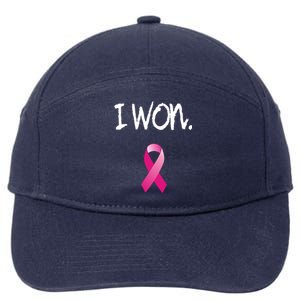 Survivor Breast Cancer Awareness Funny Gift 7-Panel Snapback Hat