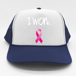 Survivor Breast Cancer Awareness Funny Gift Trucker Hat