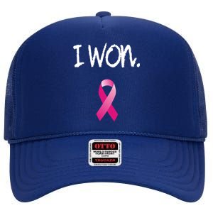 Survivor Breast Cancer Awareness Funny Gift High Crown Mesh Back Trucker Hat