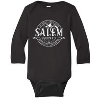 Salem Broom Company Est 1692 Halloween Classic Funny Baby Long Sleeve Bodysuit