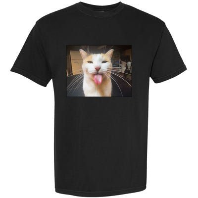 Silly Bleh Cat Meme Garment-Dyed Heavyweight T-Shirt