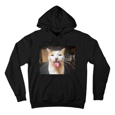 Silly Bleh Cat Meme Hoodie