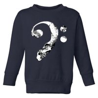 Skull Bass Clef Bass Player Musican Music Lover Guitar Toddler Sweatshirt