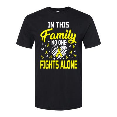 Sarcoma Bone Cancer In This Family No One Fights Alone Gift Softstyle® CVC T-Shirt