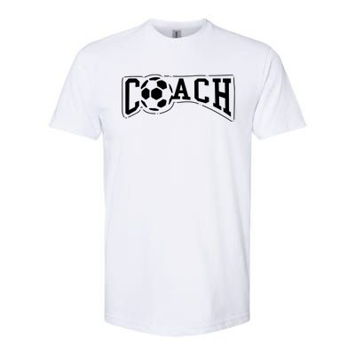 Soccer Ball Coach Gift Sports Coaching Head Softstyle® CVC T-Shirt