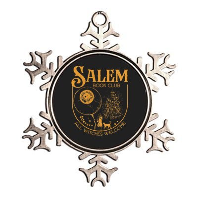 Salem Book Club Bookish library for book nerds bookworms Metallic Star Ornament