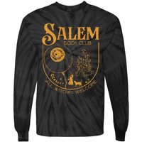 Salem Book Club Bookish library for book nerds bookworms Tie-Dye Long Sleeve Shirt