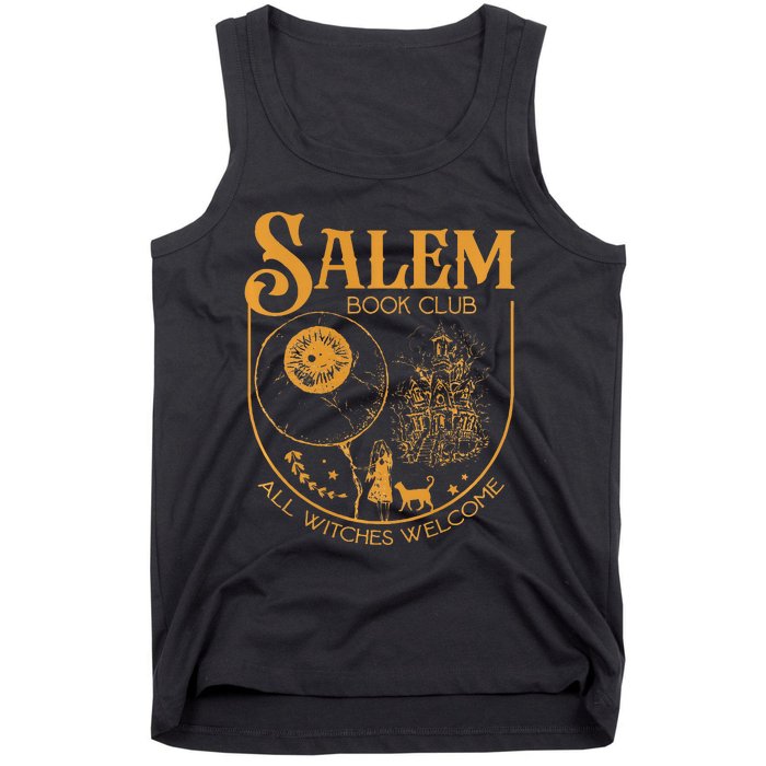 Salem Book Club Bookish library for book nerds bookworms Tank Top