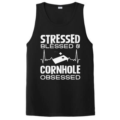 Stressed Blessed & Cornhole Obsessed PosiCharge Competitor Tank