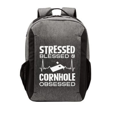 Stressed Blessed & Cornhole Obsessed Vector Backpack
