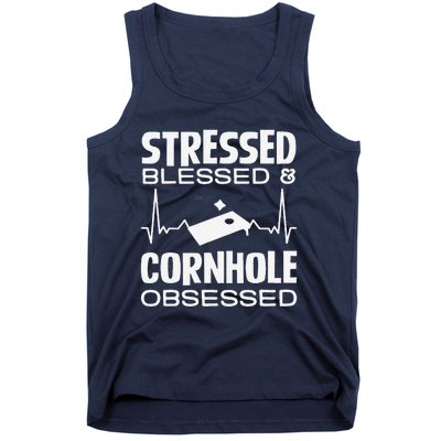 Stressed Blessed & Cornhole Obsessed Tank Top