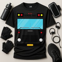 School Bus Costume Simple Halloween Costume Easy Oufit Cooling Performance Crew T-Shirt