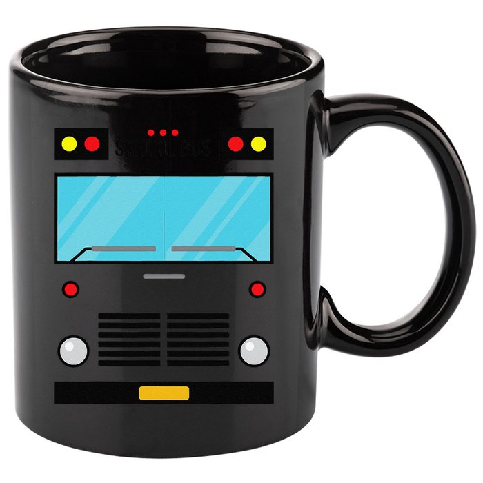 School Bus Costume Simple Halloween Costume Easy Oufit 11oz C Handle Ceramic Mug