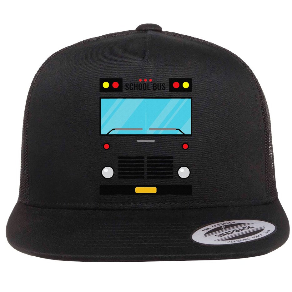 School Bus Costume Simple Halloween Costume Easy Oufit Flat Bill Trucker Hat