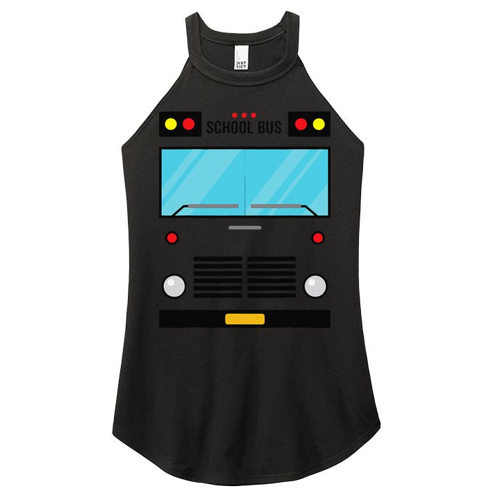 School Bus Costume Simple Halloween Costume Easy Oufit Women's Perfect Tri Rocker Tank