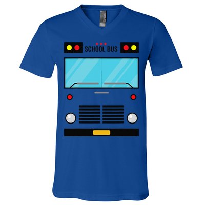 School Bus Costume Simple Halloween Costume Easy Oufit V-Neck T-Shirt