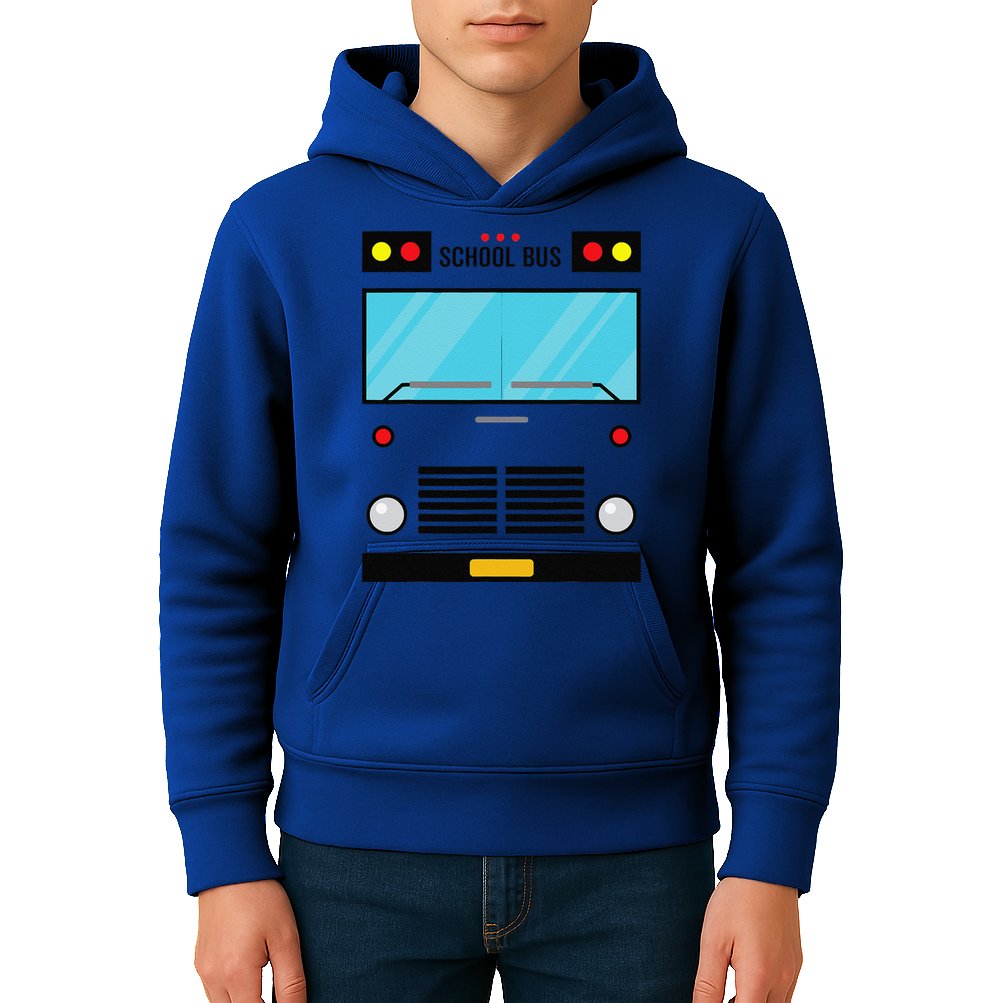 School Bus Costume Simple Halloween Costume Easy Oufit Kids Hoodie
