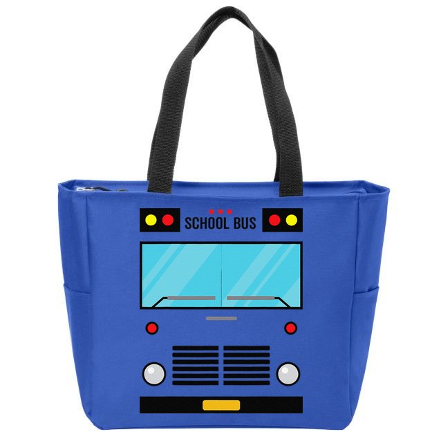 School Bus Costume Simple Halloween Costume Easy Oufit Zip Tote Bag
