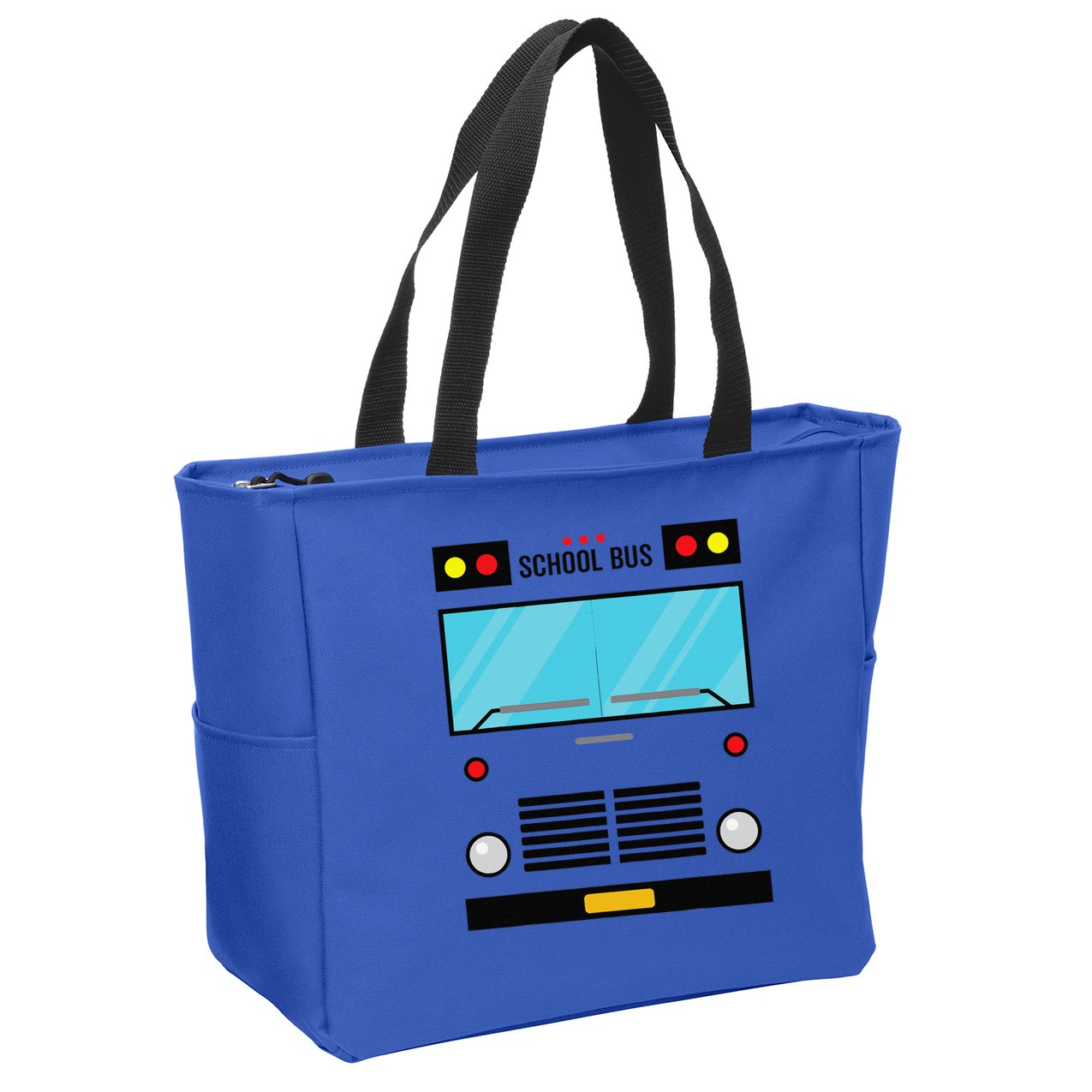 School Bus Costume Simple Halloween Costume Easy Oufit Zip Tote Bag