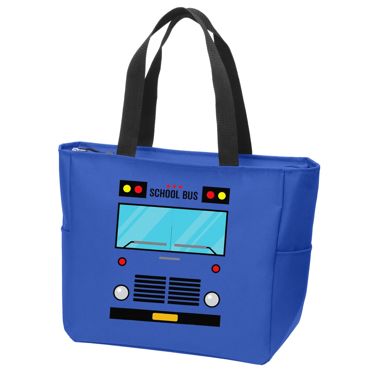 School Bus Costume Simple Halloween Costume Easy Oufit Zip Tote Bag