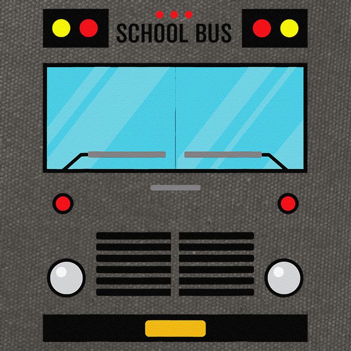 School Bus Costume Simple Halloween Costume Easy Oufit Cotton Canvas Backpack