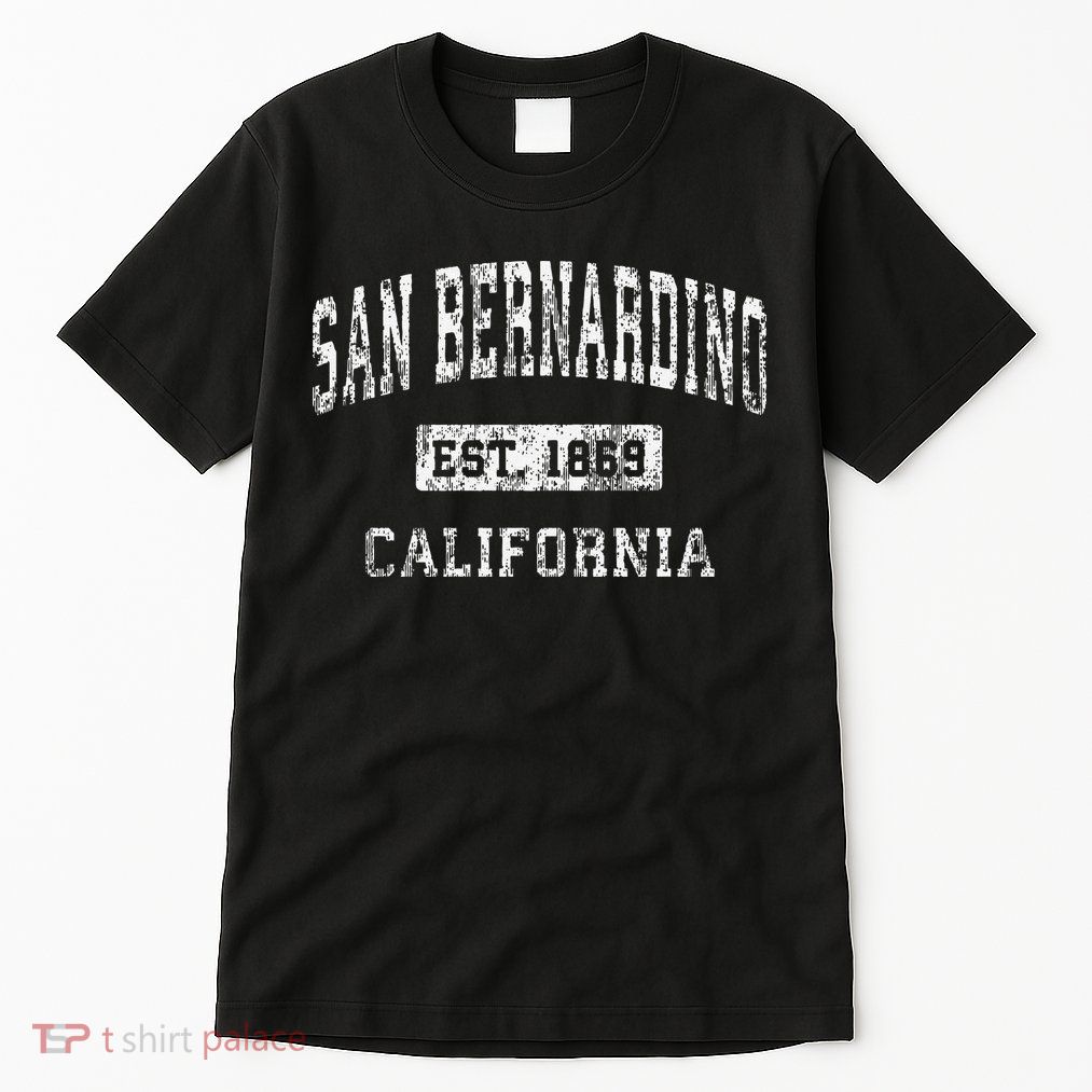 San Bernardino California Ca Vintage Established Tall T-Shirt