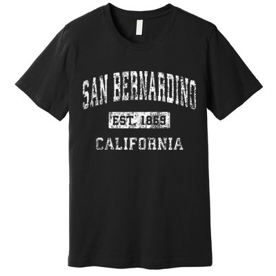 San Bernardino California Ca Vintage Established Premium T-Shirt