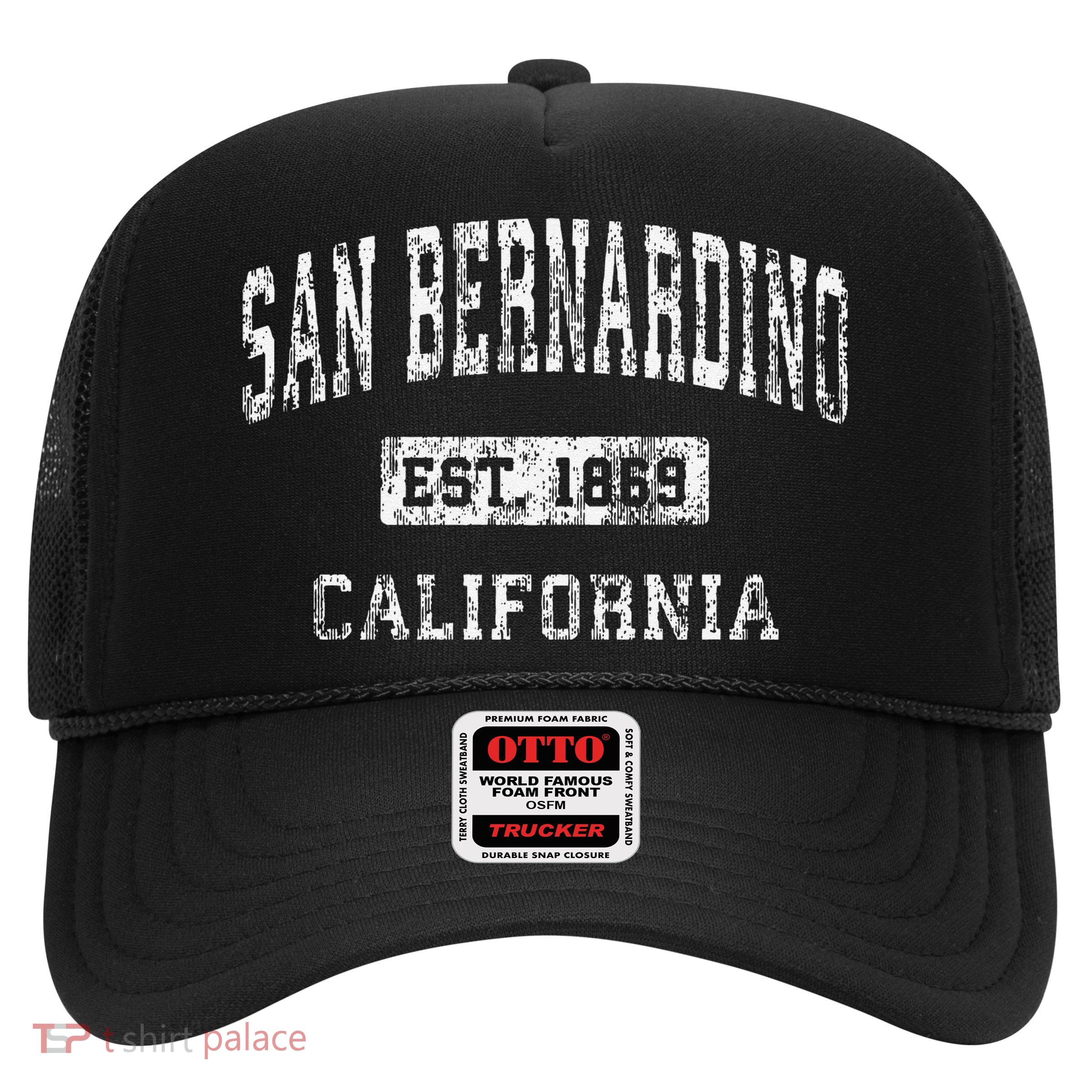San Bernardino California Ca Vintage Established Trucker Hat