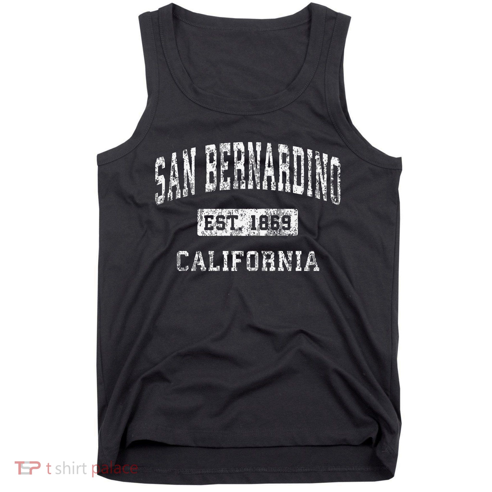 San Bernardino California Ca Vintage Established Tank Top