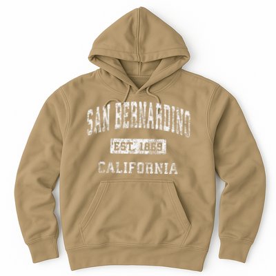 San Bernardino California Ca Vintage Established Hoodie