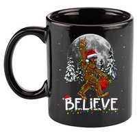 Santa Bigfoot Christmas Sasquatch Believe 11oz C Handle Ceramic Mug