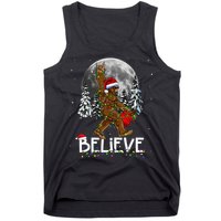 Santa Bigfoot Christmas Sasquatch Believe Tank Top
