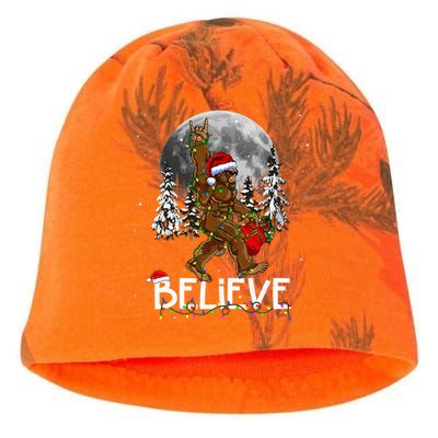 Santa Bigfoot Christmas Sasquatch Believe Kati - Camo Knit Beanie