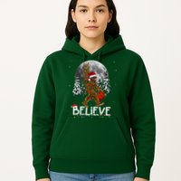 Santa Bigfoot Christmas Sasquatch Believe Hoodie