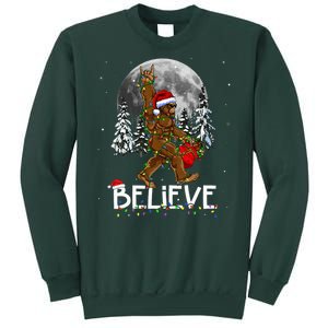 Santa Bigfoot Christmas Sasquatch Believe Sweatshirt