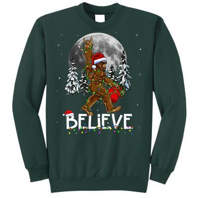 Santa Bigfoot Christmas Sasquatch Believe Sweatshirt