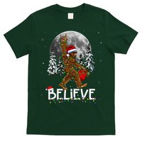 Santa Bigfoot Christmas Sasquatch Believe T-Shirt