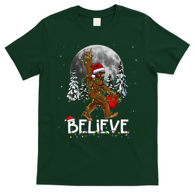 Santa Bigfoot Christmas Sasquatch Believe T-Shirt