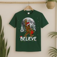 Santa Bigfoot Christmas Sasquatch Believe T-Shirt