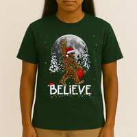 Santa Bigfoot Christmas Sasquatch Believe T-Shirt