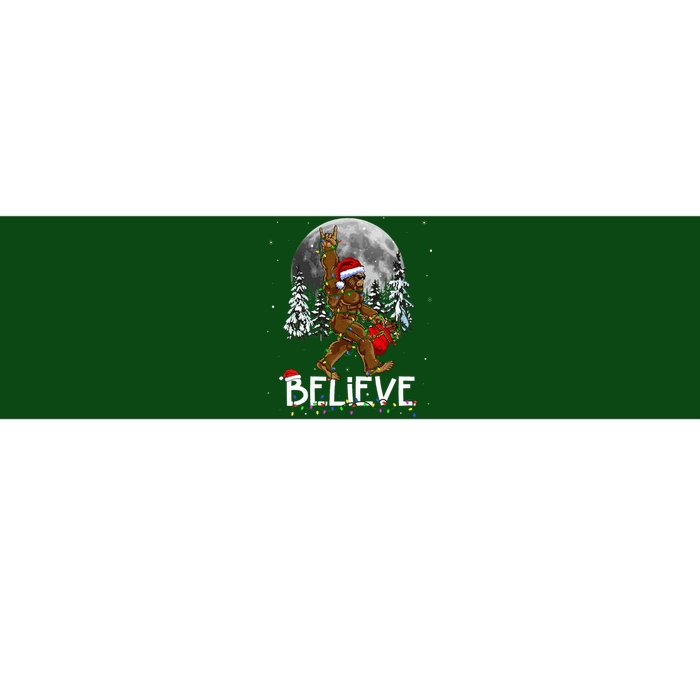 Santa Bigfoot Christmas Sasquatch Believe Bumper Sticker