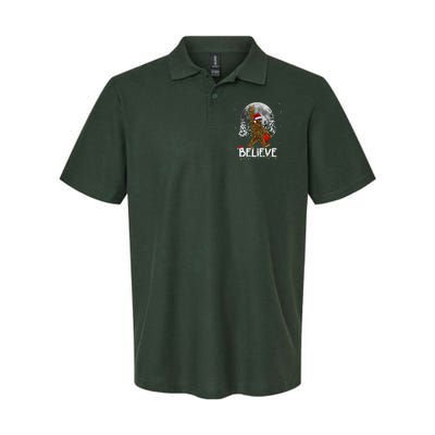 Santa Bigfoot Christmas Sasquatch Believe Polo