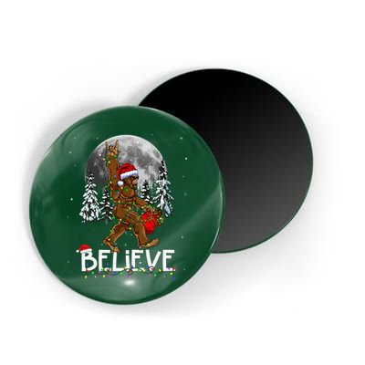 Santa Bigfoot Christmas Sasquatch Believe Magnet