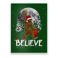 Santa Bigfoot Christmas Sasquatch Believe Poster
