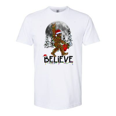 Santa Bigfoot Christmas Sasquatch Believe Softstyle CVC T-Shirt