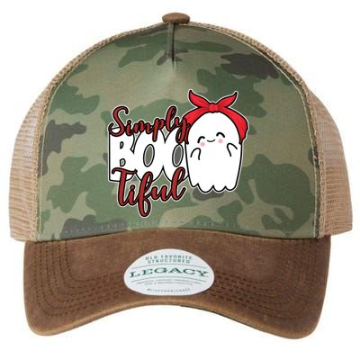Simply Bootiful Cute Halloween Ghost Legacy Tie Dye Trucker Hat