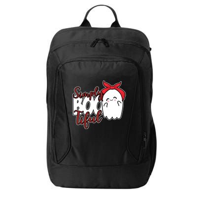Simply Bootiful Cute Halloween Ghost City Backpack