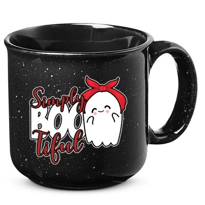 Simply Bootiful Cute Halloween Ghost 15oz Campfire Ceramic Mug