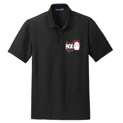Simply Bootiful Cute Halloween Ghost Dry Zone Grid Polo