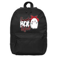Simply Bootiful Cute Halloween Ghost 16 in Basic Backpack